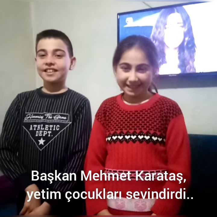 Başkan Mehmet Karataş, yetim çocukları sevindirdi