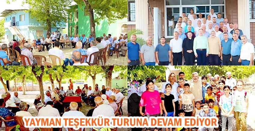 YAYMAN TEŞEKKÜR TURUNA DEVAM EDİYOR..