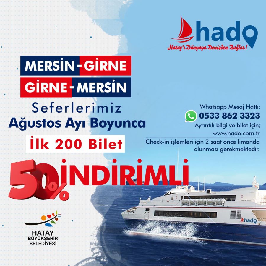 HBB DENİZ OTOBÜSLERİNDEN AĞUSTOS AYINA ÖZEL İLK 200 BİLET’E YÜZDE 50 İNDİRİM