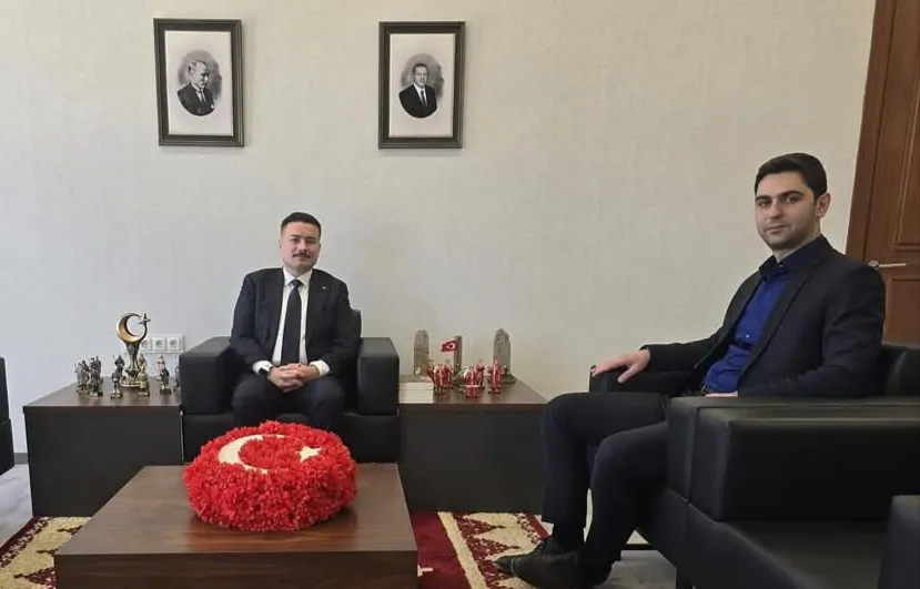 Hassa İlçe Kaymakamı Osman Acar, Asliye Ceza Mahkemesi Hakimi Ahmet Mızraklı’yı Kabul Etti